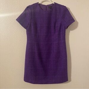 Ann Taylor Purple Tweed Dress Size 12P